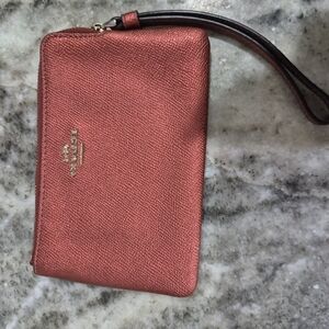 Coach Red Wristlet